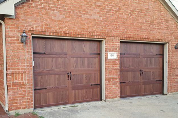 2 small accent garage doors