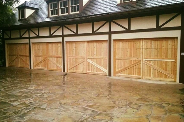 4 cedar garage doors