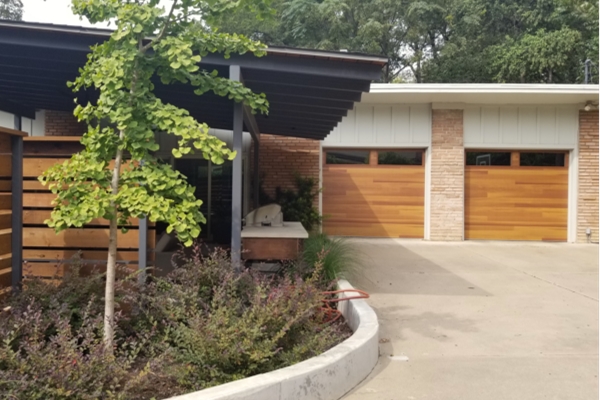 accent garage doors cedar