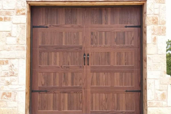 faux wood garage door